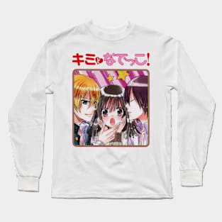 Kimi to Nadeko (Bakemonogatari) "Fake Cover" Long Sleeve T-Shirt